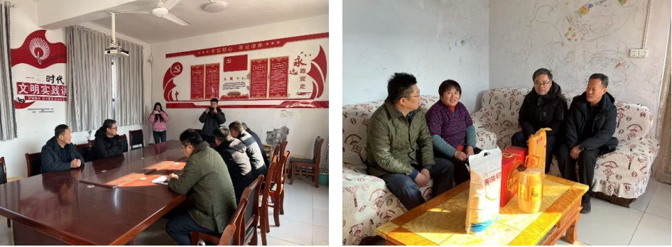 公司總經(jīng)理李貴清到第一書記幫包村調(diào)研指導并走訪慰問老黨員、困難戶