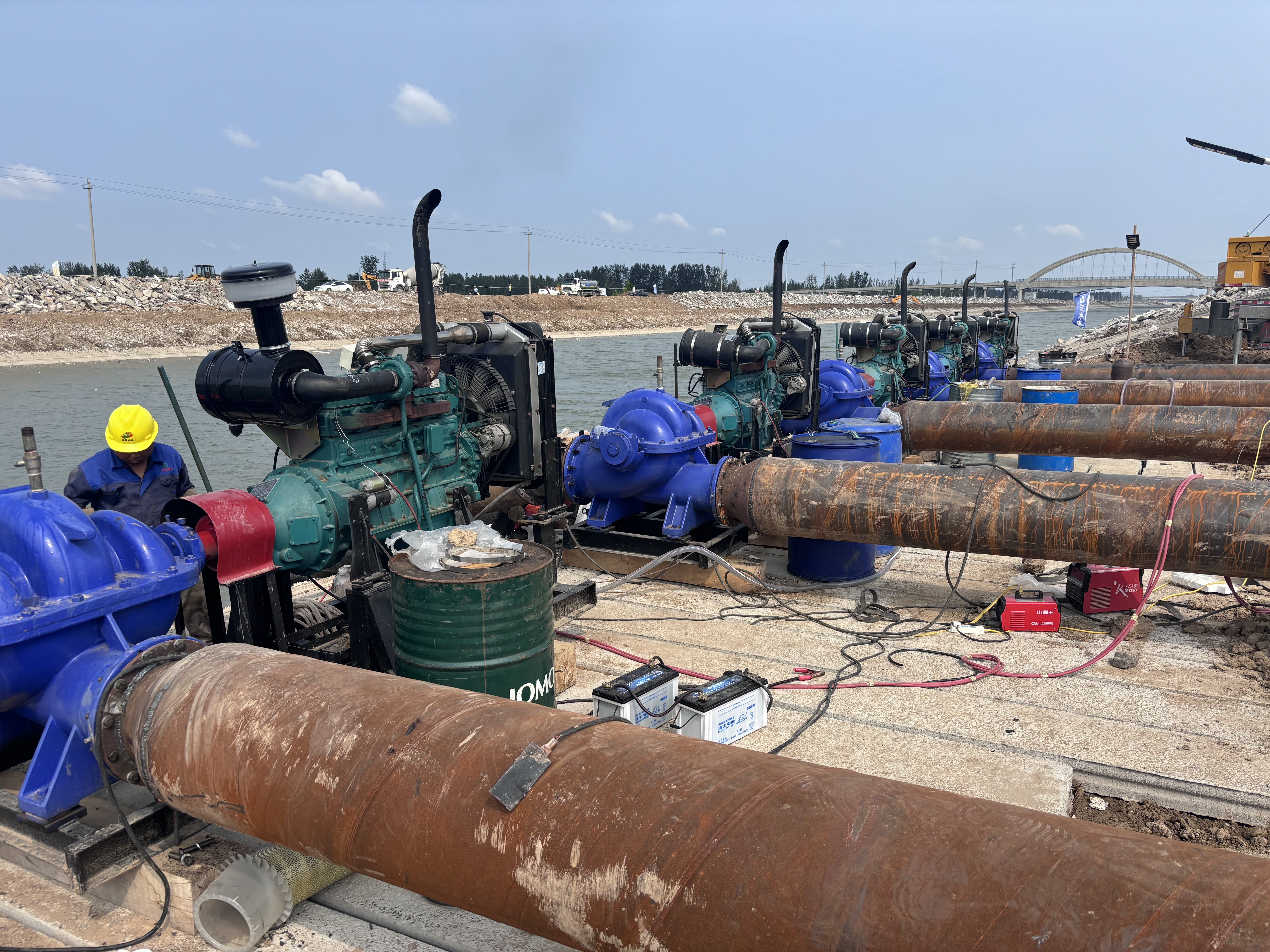 聚焦一線｜施工概預(yù)算院：南排工程集中排水方案助力項目順利實施